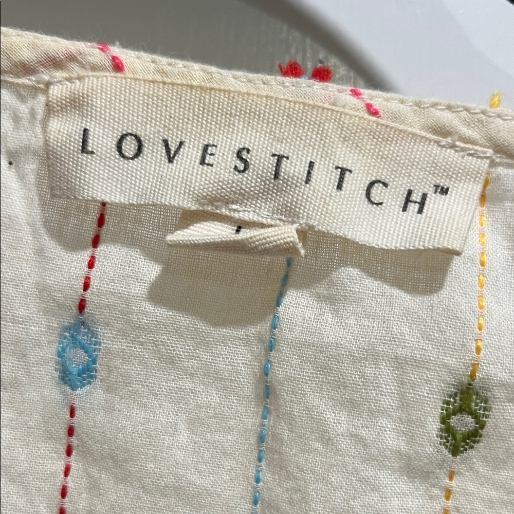 Lovestitch Ruffled Tie-Front Blouse - Picture 2 of 6